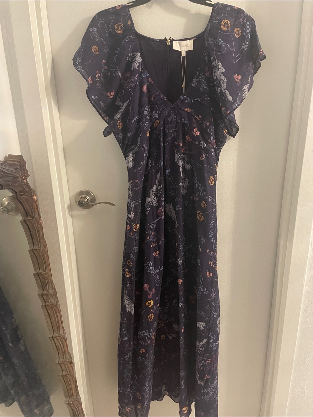 NWT CLEOBELLA Medium victoria midi lined dress in viviana print back zip